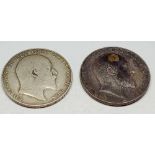 Two Edward VII half-crown 1902 and 1907