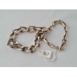 Two silver bracelets 7g