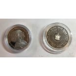 Silver £5 coins 1993 and 2007