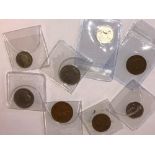 South African eight assorted 20th Century coins