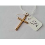 A 9ct cross pendant