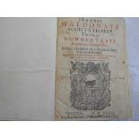 MALDONATUS, J. Comentarii in Quatuor Evangelistas… 1597, Venice, fol. later quarter vellum with