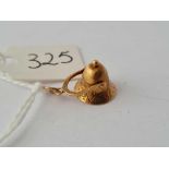 A small 9ct wedding bell charm and this one has a clapper 0,7g