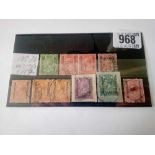 BECHUANALAND. Group of used 1913-1924 issues to 6d, some on piece, good/fine. Cat £107.