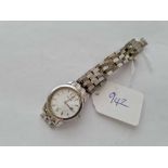 A ladies accurst wrist watch with seconds sweep and date aperture