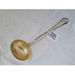 A continental (800 standard) ladle gilt bowl, w.65g