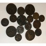 Many 19 Century copper/ bronze coins