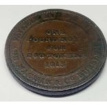 Staffordshire, Burslem penny token 1813 I and R Riley and Machin & Co. W. 638