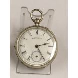 Antique silver Waltham pocket watch