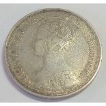 Queen Victoria Gothic florin 1878, die no. 19