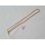 A neck chain in 9ct 26 inches - 4.1 gms