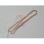 9ct flat link neck chain 4g