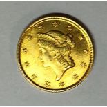 USA Gold Dollar 1853 Good Condition