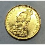 Victorian sovereign 1893, good grade