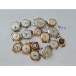 A quantity of ladies wrist watches