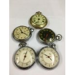 Vintage smiths pocket watches & alarm pocket watch