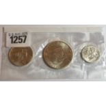 USA three coin silver set