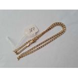 A 16” flat link neck chain 4.6g