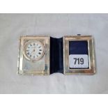 A small dressing table clock/photo frame, 2.5” high, London Modern