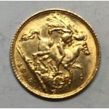 Half-sovereign 1915, good grade