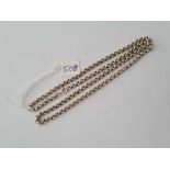 A belcher link silver neck chain 21 inches - 25 gms