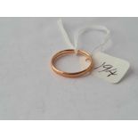 9ct rose gold wedding band 1.5g