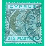 CYPRUS SG55 (1903). 6pi CA watermark. Good/fine used. Cat £150