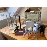 Model horses, Unicorn etc