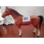 Beswick style chestnut horse