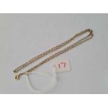 A circular link neck chain 9ct - 1.8 gms