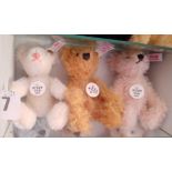 Steiff club miniature bears 2001. 2002, 2003