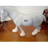 John Beswick cart horse 9" long