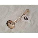 A Georgian Exeter fiddle pattern cream ladle - 1817 by J.Hicks