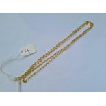 A gold neck chain 9ct 21 inches - 1.6 gms