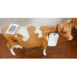 A Beswick Gurnsey cow (1248) with orignal Beswick sticker