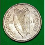 A 1928 Irish shilling, good condition