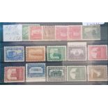 NEWFOUNDLAND SG164-78 (1928-29) mint set inc 167/a. Cat £154