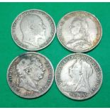 Sixpenies 1816, 1887, 1899 and 1907