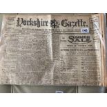 A copy of the Yorkshire Gazette for Saturday 14th July 1917