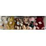 Collectors teddy bears 1991/95/96/97/98 & another (8)