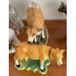 A Sherratt & Simpson model of a Jersey cow & 1 other