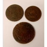 Two penny tokens 1811 British 1812