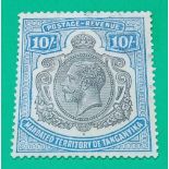 TANGANYIKA SG106 (1927) 10sh good used value. Cat £180