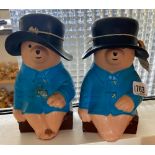 A pair of Paddington bear Cheltenham & Glousceter money boxes