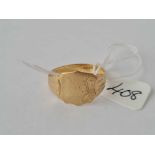 9ct signet ring size Q 2.3g