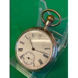 Vintage gents solid silver pocket watch