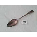 A table spoon by Hester Bateman - London 1790