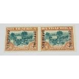 SOUTH AFRICA SG018aw (1937). Mint horizontal pair. Faults (one short and one stamp creased) but