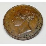 1855 half-penny good grade