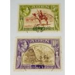 ADEN SG26-7 (1939). Top 2 set values, fine used. Cat £35